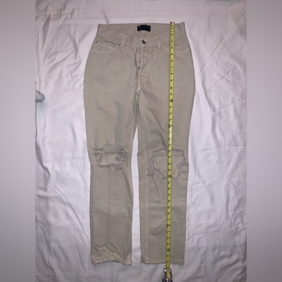 ASOS Bershka Cotton Wide Leg 90s Jean with Knee Rips - Picture 10 of 10